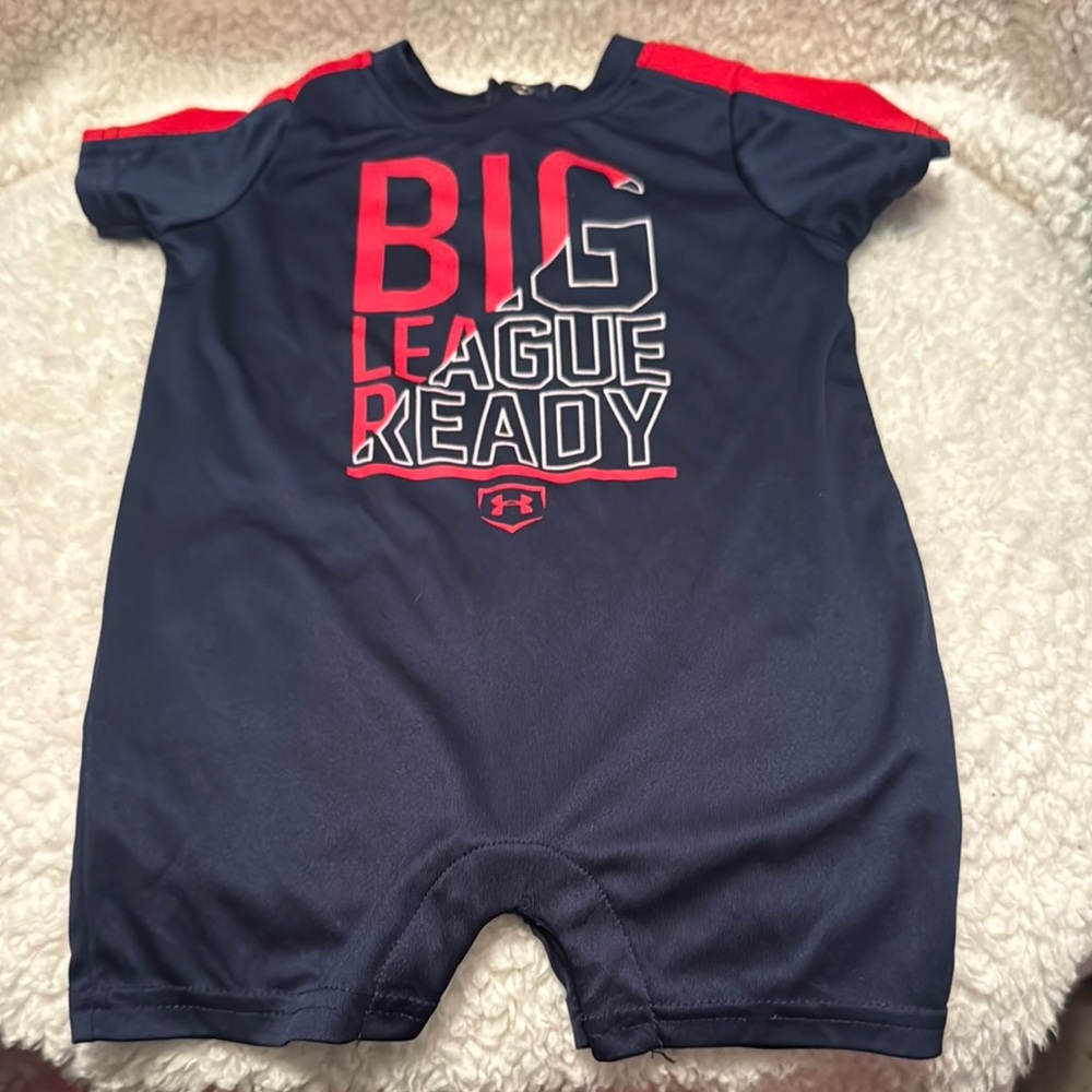 Under Armour Navy and Red Infant Romper size 9 months